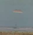 Capsula Soyuz pousa no Cazaquistão  Foto: Nasa TV