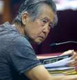 Fujimori em foto de 2014, durante julgamento  Foto: DW / Deutsche Welle