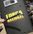 Membros da Força Nacional durante treinamento em Brasília  Foto: Ueslei Marcelino / Reuters