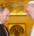 Papa e Putin durante encontro no Vaticano em 2013  Foto: ANSA / Ansa - Brasil