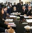 Goiânia - A presidente do Supremo Tribunal Federal e do Conselho Nacional de Justiça, ministra Cármen Lúcia, durante reunião para tratar da crise no Complexo Prisional de Aparecida de Goiânia (Marcelo Camargo/Agência Brasil)  Foto: Agência Brasil