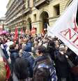Protestos contra mudança em regra foram realizados na Itália  Foto: ANSA / Ansa - Brasil