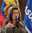 Ministra das Relações Exteriores do Equador, Maria Fernanda Espinoza, dá entrevista à imprensa estrangeira em Quito
09/01/2018 REUTERS/Daniel Tapia  Foto: Reuters