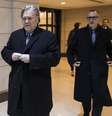 Steve Bannon deixa Congresso após prestar depoimento em comitê de inteligência  Foto: EPA / Ansa - Brasil