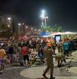 Imagem mostra vítimas atropeladas e destruição causada por carro que invadiu o calçadão de Copacabana.  Foto: Reuters