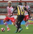 Lance de Bangu x Volta Redonda, pelo Campeonato Carioca.  Foto: João Carlos Gomes/Bangu