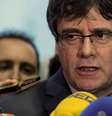 Ex-líder da Catalunha Carles Puigdemont fala com repórteres em Bruxelas, na Bélgica 24/01/2018 REUTERS/Yves Herman  Foto: Reuters