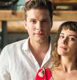 Patrick (Thiago Fragoso) e Clara (Bianca Bin), arautos da honestidade no novelão da Globo  Foto: Raquel Cunha /TV Globo / Divulgação