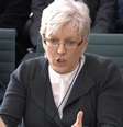 Carrie Gracie se emocionou ao falar no Parlamento  Foto: PA / BBC News Brasil