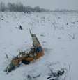Destroços da aeronave foram achados em um campo coberto de neve no sudeste de Moscou  Foto: Reuters / BBC News Brasil