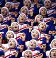 Equipe de torcida da Coreia do Norte durante Olimpíada de Inverno de Pyeongchang, na Coreia do Sul 20/02/2018 REUTERS/Damir Sagolj   Foto: Reuters