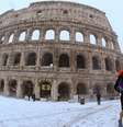 Desde 2012 não nevava em Roma, cidade que não está preparada para temperaturas tão baixas  Foto: Reuters / BBC News Brasil