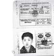 Cópia do passaporte que a Reuters diz ter sido usado pelo atual presidente da Coreia do Norte  Foto: Reuters / BBC News Brasil