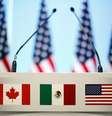 Bandeiras do Canadá, México e Estados Unidos em conferência de imprensa sobre sétima rodada de renegociação do NAFTA na Cidade do México, México
05/03/2018
REUTERS/Edgard Garrido  Foto: Reuters