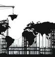 Ilustração do mapa múndi construído sobre um canteiro de obras  Foto: Getty Images / BBC News Brasil