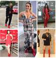 Famosas de botas vermelhas (Fotos: AgNews/Reprodução/Instagram)  Foto: Elas no Tapete Vermelho