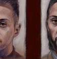 Retrato de Salah Abdeslam na época de sua captura (esq.) e durante o processo, numa ida ao tribunal em fevereiro de 2018  Foto: DW / Deutsche Welle
