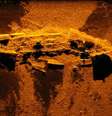 Imagem sonar de um dos navios encontrados em 2015  Foto: AUSTRALIAN TRANSPORT SAFETY BUREAU / BBC News Brasil