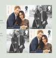 Novos selos são dedicados ao casamento de Harry e Meghan  Foto: EPA / Ansa