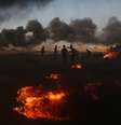 Palestinos entram em novos confrontos contra o Exército de Israel no dia da Nakba  Foto: Reuters