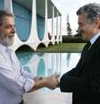 Lula durante encontro com o ex-premier da Itália Massimo D'Alema, de quem é amigo  Foto: ANSA / Ansa - Brasil