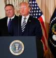 Trump fala em cerimônia com Pompeo e Pence
 2/5/2018    REUTERS/Jonathan Ernst  Foto: Reuters