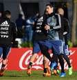 Angel Di Maria durante preparação da Argentina para a Copa do Mundo de 2018, na Rússia.  Foto: Marcelo Endelli / Stringer / Getty Images