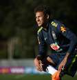 Neymar treina com a Seleção Brasileira na Granja Comary, em Teresópolis (RJ)  Foto: Lucas Figueiredo / CBF