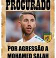 Memes e comentários agitaram as redes sociais após Mohamed Salah se machucar em lance com Sérgio Ramos  Foto: Reprodução / Humor Esportivo