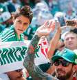 Torcida do Palmeiras ainda não viu o time perder do São Paulo na arena: seis vitórias em seis jogos  Foto: FOTO FELIPE RAU/ESTADÃO / Estadão