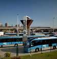ônibus que servem o BRT do Rio de Janeiro parados no terminal Alvorada  Foto: Ariel Subirá/Futura Press