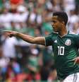 Giovani dos Santos comemora seu gol pelo México em amistoso contra a Escócia  Foto: Reuters