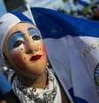 Protesto contra governo de Daniel Ortega em Manágua, na Nicarágua  Foto: ANSA / Ansa - Brasil