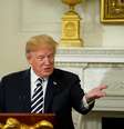 Trump confirmou encontro durante visita do primeiro-ministro japonês, Shinzo Abe, à Casa Branca  Foto: Joshua Roberts / Reuters