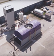 Usina da Carbon Engineering no Canadá; empresa busca investidores para expandir sua atuação  Foto: Carbon Engineering / BBC News Brasil