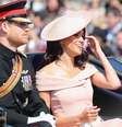 Harry e Meghan voltaram da lua de mel e participaram da marcha militar em homenagem à rainha  Foto: Getty Images / BBC News Brasil