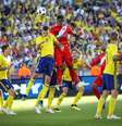 Peru e Suécia empatam em amistoso antes da Copa do Mundo na Rússia  Foto: Adam Ihse / Reuters