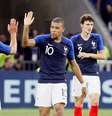 Mbappé comemora seu gol no amistoso contra os Estados Unidos  Foto: Emmanuel Foudrot / Reuters