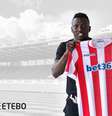 Peter Etebo, de 22 anos, assina contrato com o Stoke City.  Foto: Reprodução/Site Oficial Stoke City / Estadão