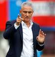 O técnico Tite, comandando a Seleção em jogo contra a Áustria  Foto: Leonhard Foeger / Reuters