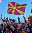 Oposição protesta contra governo da Macedônia por causa de negociações com a Grécia  Foto: EPA / Ansa - Brasil