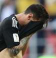 Messi lamenta empate da Argentina
 16/6/2018     REUTERS/Carl Recine   Foto: Reuters