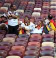 Torcedores da Alemanha ficam preocupados apos derrota para o México  Foto: David Ramos - FIFA/FIFA  / Getty Images