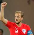 Capitão da Inglaterra, Kane comemora gol  Foto: Jorge Silva / Reuters