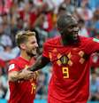 Lukaku comemora gol da Bélgica sobre o Panamá  Foto: Marcos Brindicci / Reuters