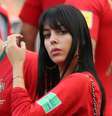 Georgina Rodriguez, namorada de Cristiano Ronaldo, durante partida de Portugal contra Marrocos, pelo Grupo B da Copa  Foto: Carl Recine / Reuters