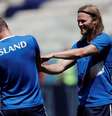 Birkir Bjarnason durante treino da seleção da islândia 21/06/2018 REUTERS/Ueslei Marcelino  Foto: Reuters