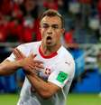 Shaqiri também fez comemoração relacionada ao Kosovo  Foto: Gonzalo Fuentes / Reuters
