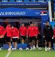 Seleção sérvia treina em Kaliningrado  Foto: Gonzalo Fuentes / Reuters