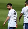 Jogadores da Argentina em treinamento  Foto: Gabriel Rossi / Getty Images